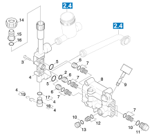 KÄRCHER Professional Ersatzteile Hochdruckreiniger Kaltwasser HD 10/21 -4SX PLUSEU-I 1.286-324.0 Ventile