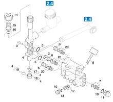 KÄRCHER Professional Ersatzteile Hochdruckreiniger Kaltwasser HD 13/18SX PL  EU 1.292-502.0 Ventile