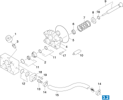 KÄRCHER Professional Ersatzteile Hochdruckreiniger Kaltwasser HD 2/150        EU 1.331-104.0 Kolben