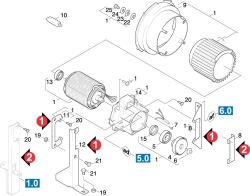 KÄRCHER Ersatzteile Hochdruckreiniger K 855 HS *EU 1.185-101.0-A Motor