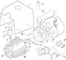 KÄRCHER Professional Ersatzteile Hochdruckreiniger Kaltwasser HD 715 ST   EU II 1.151-502.0 Motor