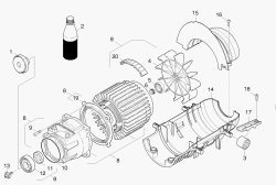 KÄRCHER Professional Ersatzteile Hochdruckreiniger Kaltwasser HD 5/11 C  EU 1.520-101.0 Motor