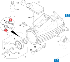 KÄRCHER Professional Ersatzteile Hochdruckreiniger Kaltwasser HD 215          EU 1.331-101.0 Antrieb