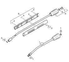 KÄRCHER Professional Ersatzteile Hochdruckreiniger Kaltwasser HD 855 SX-PLUS  EU 1.087-904.0 Strahlrohr