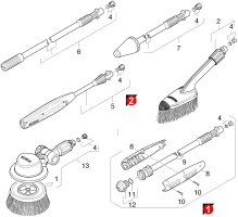 KÄRCHER Ersatzteile Hochdruckreiniger K 3.80M *EU 1.141-351.0-B Strahlrohr