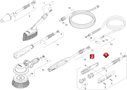 KÄRCHER Ersatzteile Hochdruckreiniger K 4.990MD Plus T250 *EU 1.636-653.0-B Strahlrohr