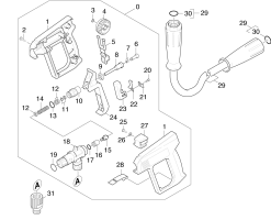 KÄRCHER Professional Ersatzteile Hochdruckreiniger Kaltwasser HD 16/15 PLUSEU-II 1.367-102.0 Handspritzpistole