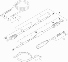 KÄRCHER Ersatzteile Hochdruckreiniger K 620 M *EU 1.973-120.0-B Strahlrohr