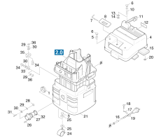KÄRCHER Professional Ersatzteile Sauger ELU SAS 54 E    D 1.734-421.0 Gehaeuse Aussenteil