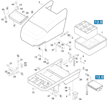 KÄRCHER Professional Ersatzteile Bodenreiniger BD 700 BAT PACKAGE 1.990-131.0 Geraet Oberteil