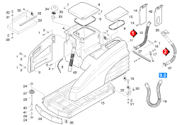 KÄRCHER Professional Ersatzteile Bodenreiniger BR 1000 BAT PACKEU 1.923-211.0 Verkleidung