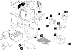 KÄRCHER Professional Ersatzteile Bodenreiniger BR 1000 BAT PACKEU 1.923-211.0 Verkleidung Batterie
