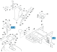 KÄRCHER Professional Ersatzteile Bodenreiniger BD 700 BAT PACKAGE 1.990-131.0 Aufhaengung Arbeitskopf