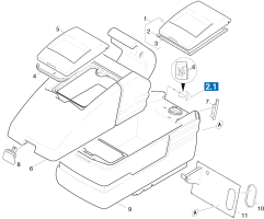 KÄRCHER Professional Ersatzteile Bodenreiniger BD 550          EU 1.067-141.0 Uebersicht Farbdifferenzen