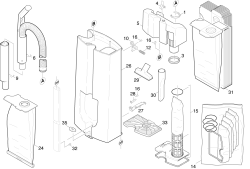 KÄRCHER Professional Ersatzteile Sauger NSS PACER 214 UE 1.033-107.0 Oberteil Einzelteile