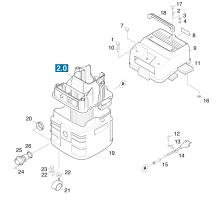 KÄRCHER Professional Ersatzteile Sauger NT 501 PROFI 1.734-101.0 Gehaeuse Aussenteil