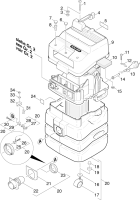 KÄRCHER Professional Ersatzteile Sauger HOLZHER 2536 1.734-991.0 Gehaeuse Aussenteil