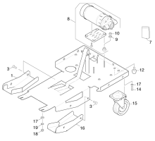 KÄRCHER Professional Ersatzteile Bodenreiniger BR 47/35 ESC Rahmen 1.310-106.0