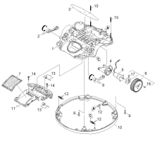 KÄRCHER Ersatzteile Saugroboter RC 3000 *EU 1.269-101.0 Unterteil