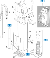 KÄRCHER Professional Ersatzteile Sauger CV 36/2 TORNADO 1.033-313.0 Geraet Einzelteile
