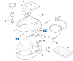 KÄRCHER Ersatzteile Dampfreiniger K 1801 B *EU 1.354-101.0 Gehaeuse