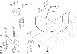 KÄRCHER Professional Ersatzteile Bodenreiniger BD 450 BAT 1.032-130.0 Abdeckung Buersten