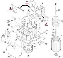 KÄRCHER Professional Ersatzteile Sauger NT 551 1.734-871.0 Gehaeuse Innenteile