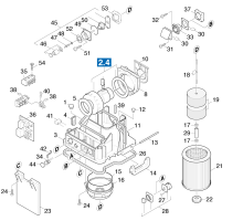 KÄRCHER Professional Ersatzteile Sauger NT 551 HO 1.734-151.0 Gehaeuse Innenteile