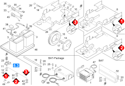 KÄRCHER Professional Ersatzteile Bodenreiniger BD 530 XL BAT   EU 1.127-271.0 Fahrgestell