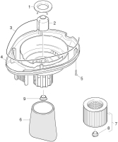 KÄRCHER Ersatzteile Nasstrockensauger A 1000 *EU 1.293-101.0 Schwimmer und Filter