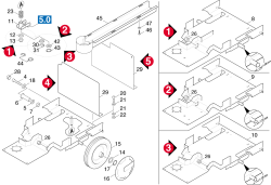 KÄRCHER Professional Ersatzteile Bodenreiniger BD 530 TORNADO 1.127-684.0 Fahrgestell BD 530