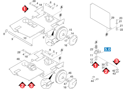 KÄRCHER Professional Ersatzteile Bodenreiniger BR 530 O.SAUGB. EU 1.127-321.0 Fahrgestell BR 530