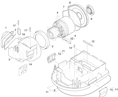 KÄRCHER Professional Ersatzteile Sauger WD 301 PFC 1.381-181.0 Saugturbine