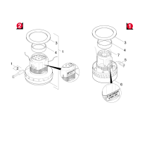 KÄRCHER Professional Ersatzteile Sauger CRONITEX K1-1100 1.734-571.0 Saugturbine