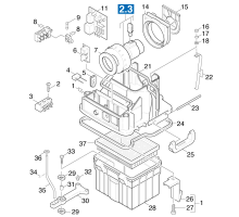 KÄRCHER Professional Ersatzteile Sauger NT 551 ECO-PROFIEU 1.734-341.0 Gehaeuse Innenteile
