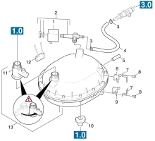 KÄRCHER Ersatzteile Dampfreiniger K 1801 B *EU 1.354-101.0 Dampfbehaelter