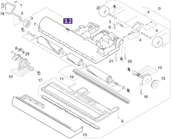 KÄRCHER Professional Ersatzteile Sauger TBS 45          EU 1.057-121.0 Buerstenkopf Unterteil TBS 45