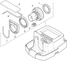 KÄRCHER Professional Ersatzteile Sauger FLEX S 35     EU 1.933-843.0 Saugturbine