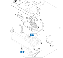 KÄRCHER Professional Ersatzteile Sauger CV 36/2 TORNADO 1.033-313.0 Buerstenkopf Oberteil
