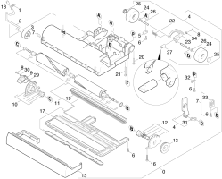 KÄRCHER Professional Ersatzteile Sauger NSS PACER 214 UE 1.033-107.0 Buerstenkopf Unterteil