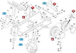 KÄRCHER Professional Ersatzteile Bodenreiniger BR TRIKE ECO    EU 1.161-110.0 Fahrwerk