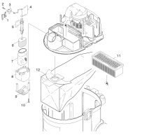 KÄRCHER Ersatzteile Waschsauger K 3001 HOT-PLUS *EU 1.122-201.0 Filter