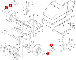 KÄRCHER Professional Ersatzteile Bodenreiniger BR 550 XL PACKAGE 1.067-804.0 Antrieb Geraete
