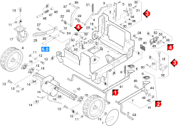 KÄRCHER Professional Ersatzteile Bodenreiniger BR 750 BAT      EU 1.259-101.0 Fahrwerk
