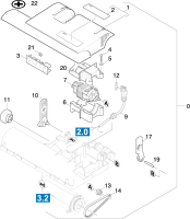 KÄRCHER Professional Ersatzteile Sauger NSS PACER 214 UE 1.033-107.0 Buerstenkopf Oberteil