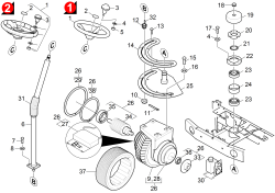 KÄRCHER Professional Ersatzteile Bodenreiniger BR 120/250 R Bp 1.480-113.0 Lenkung 1 Phase