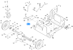 KÄRCHER Professional Ersatzteile Bodenreiniger BR 750 BAT      EU 1.259-101.0 Fahrwerk