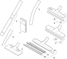 KÄRCHER Professional Ersatzteile Sauger NT 351 ECO EU 1.933-121.0 Zubehoer