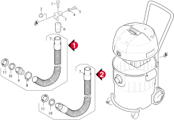 KÄRCHER Professional Ersatzteile Sauger NT 700 1.937-671.0 Ablassschlauch