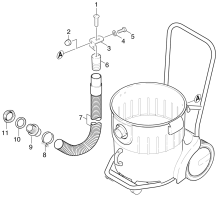 KÄRCHER Professional Ersatzteile Sauger NT 702ECO+ZU.DV EU 1.036-141.0 Ablassschlauch